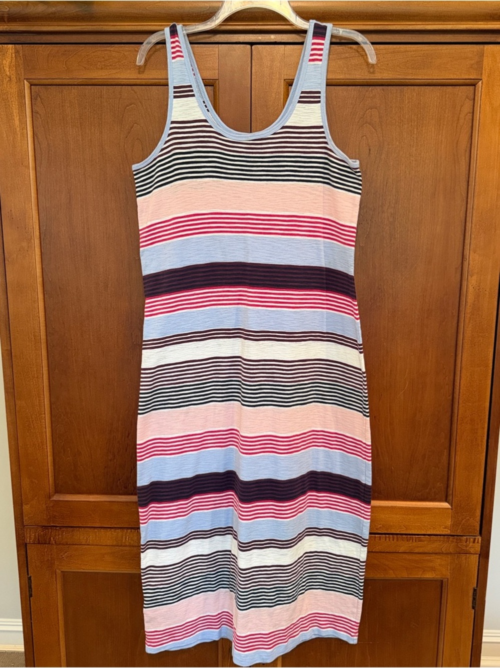 Tommy Bahama Striped Sleeveless Maxi Dress size Large